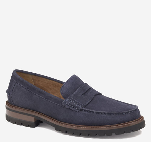 Collier Penny Loafer - Navy Suede