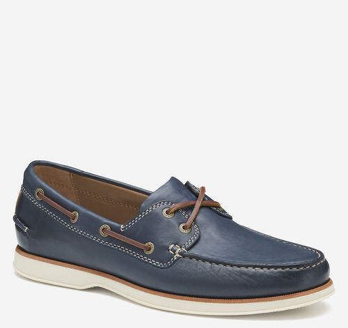 Monaco 2-Eye Boat Shoe - Navy Glove Leather