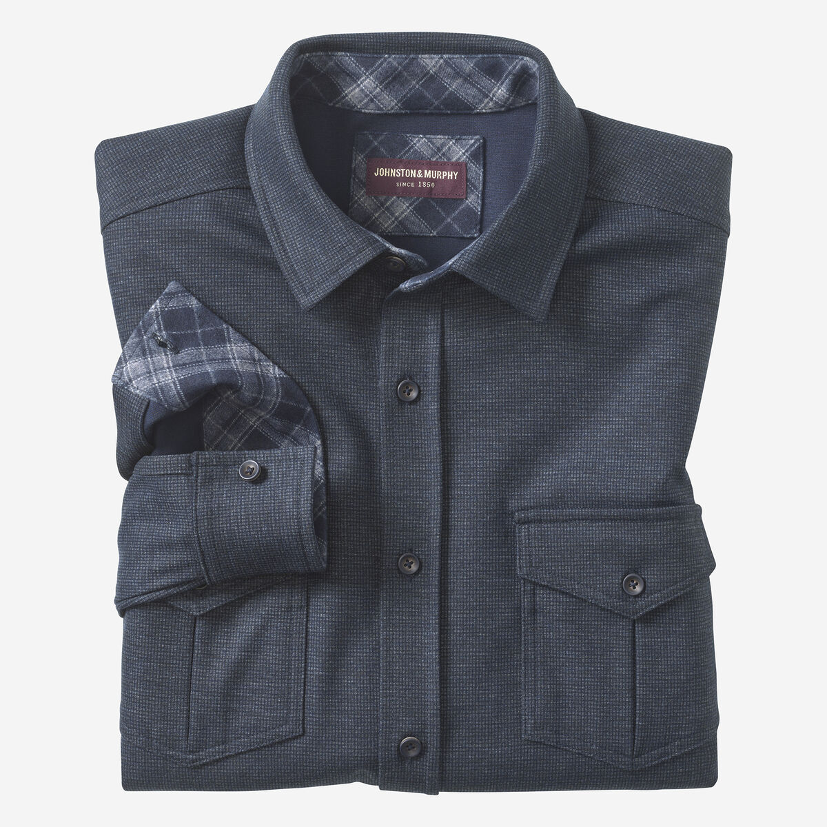 Button-Front Knit Shirt image number null