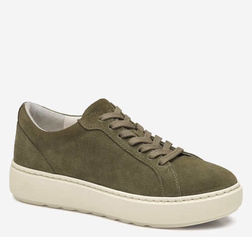 Cammie Lace-Up - Olive Suede