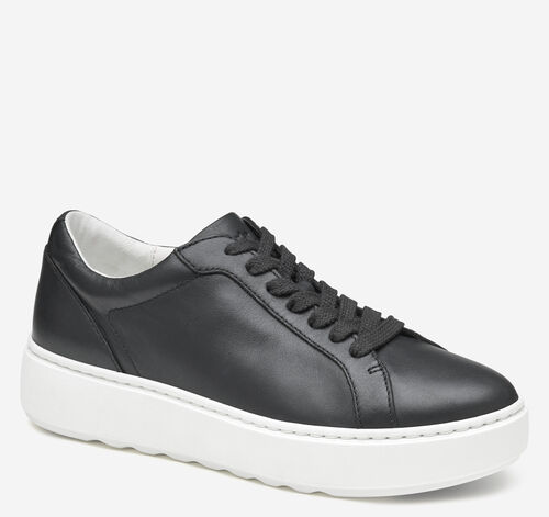 Cammie Lace-Up - Black Tumbled Full Grain