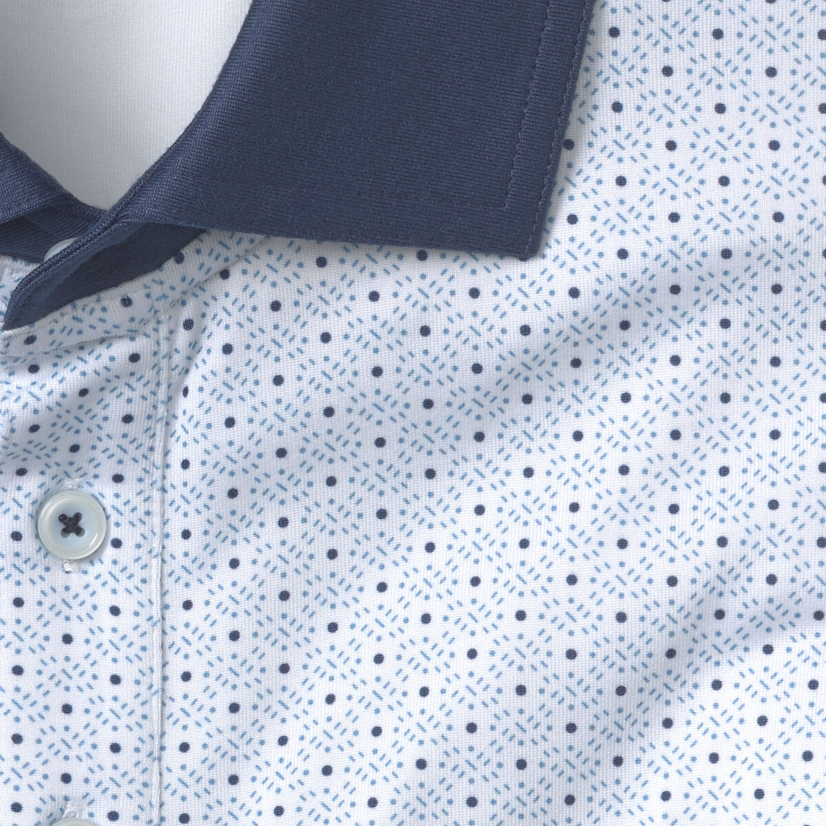 XC4&reg; Performance Solid-Collar Print Polos + Cool Degree&trade; image number null