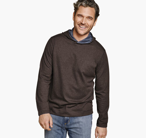 Icon Reversible Hooded Pullover - Brown/Blue