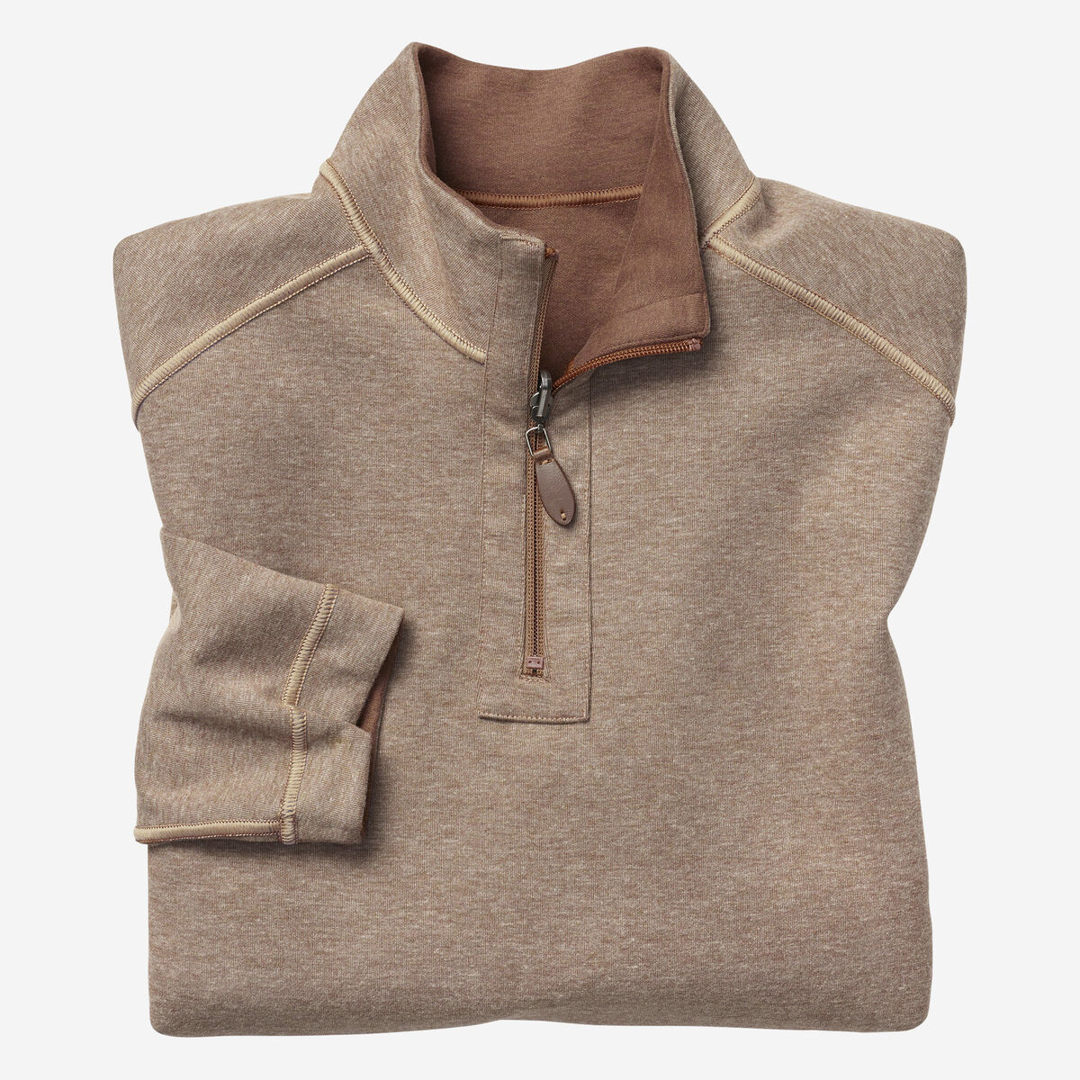 Reversible Solid Quarter-Zip image number null