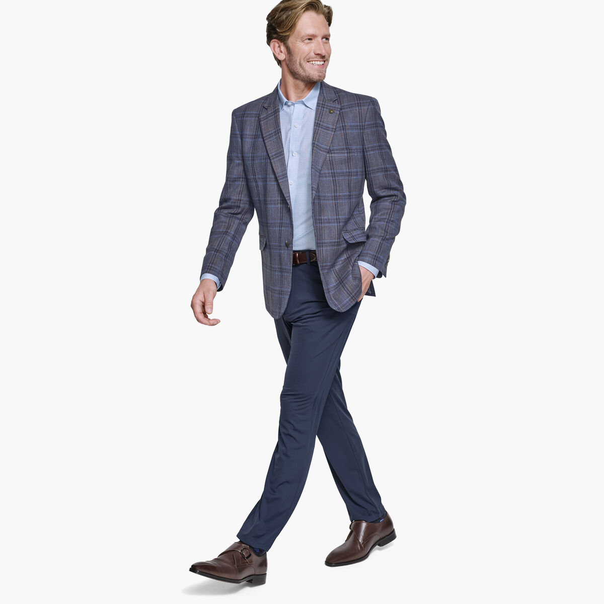 Dress Plaid Blazer image number null