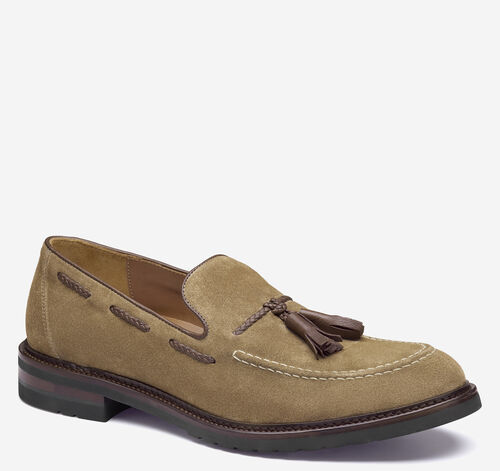 Hartford Tassel Loafer - Beige Italian Suede