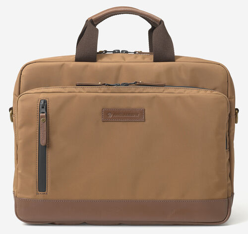 Hudson Waterproof Briefcase - Cognac