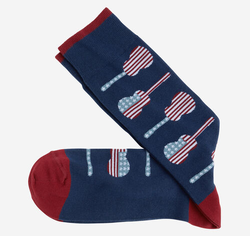 Space Dyed Socks - Blue American Guitars