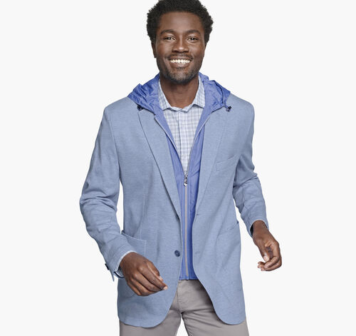 XC Flex Hooded Bib Blazer - Light Blue