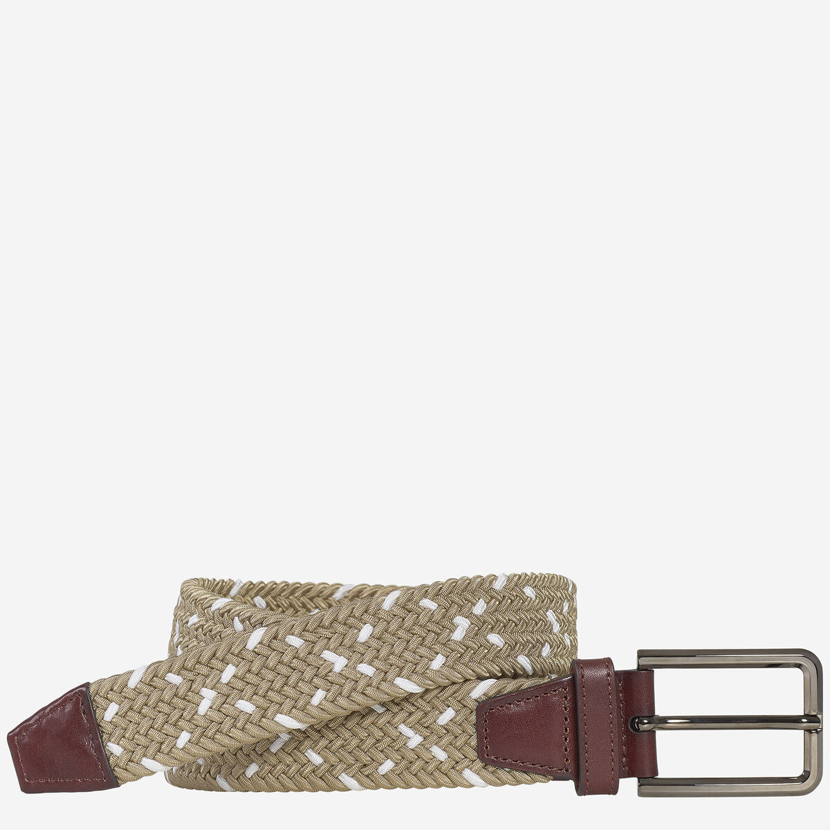 Woven Stretch-Knit Belt image number null