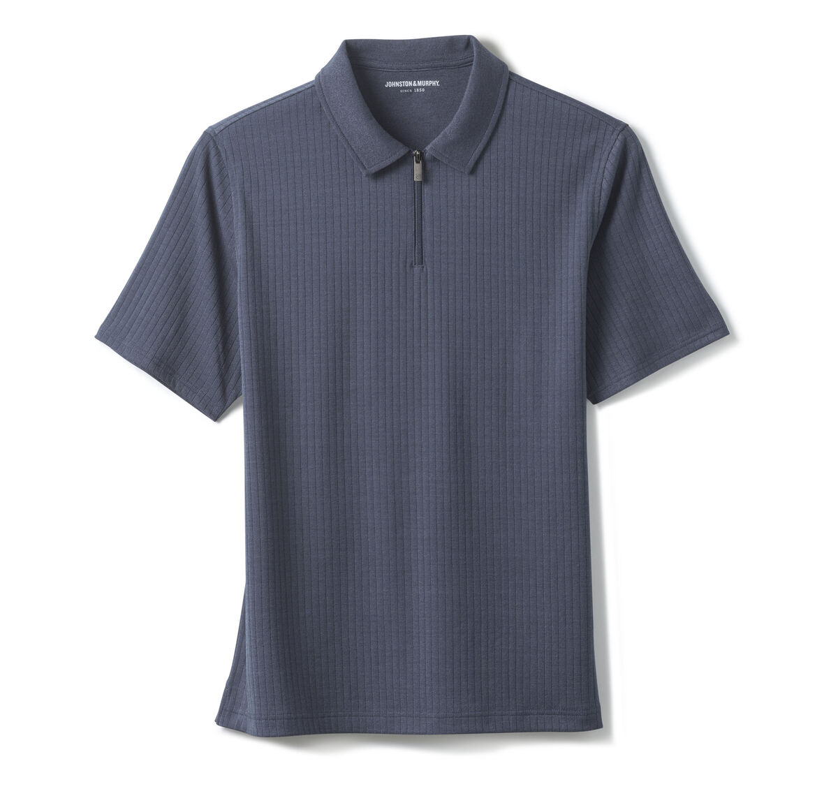 Finn Ribbed Zip Polo image number null