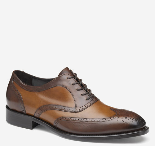 Ellsworth Wingtip - Tan Italian Calfskin