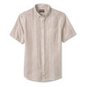 Cotton-Linen Short-Sleeve Print Shirt image number null