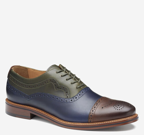 Conard 2.0 175th Anniversary Cap Toe - Tan/Navy/Green Oiled American Full Grain