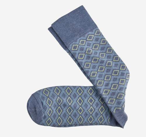 Cool Moon Tech Socks - Navy/Multi Geo