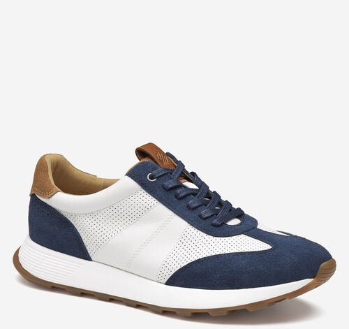 Kinnon T-Toe - Navy Suede/White Full Grain