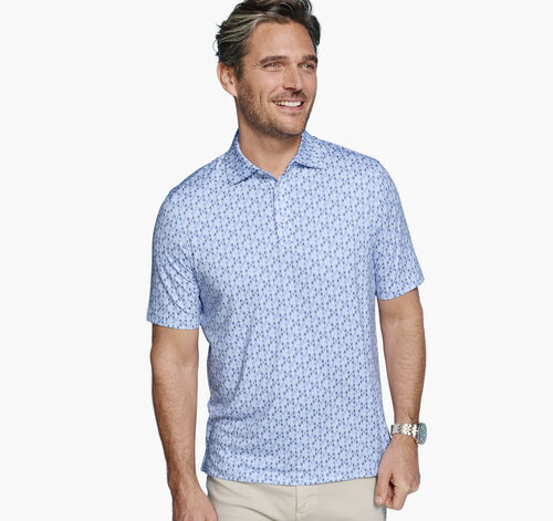 XC4® Performance Print Polos + Cool Degree™ - Blue Yeti