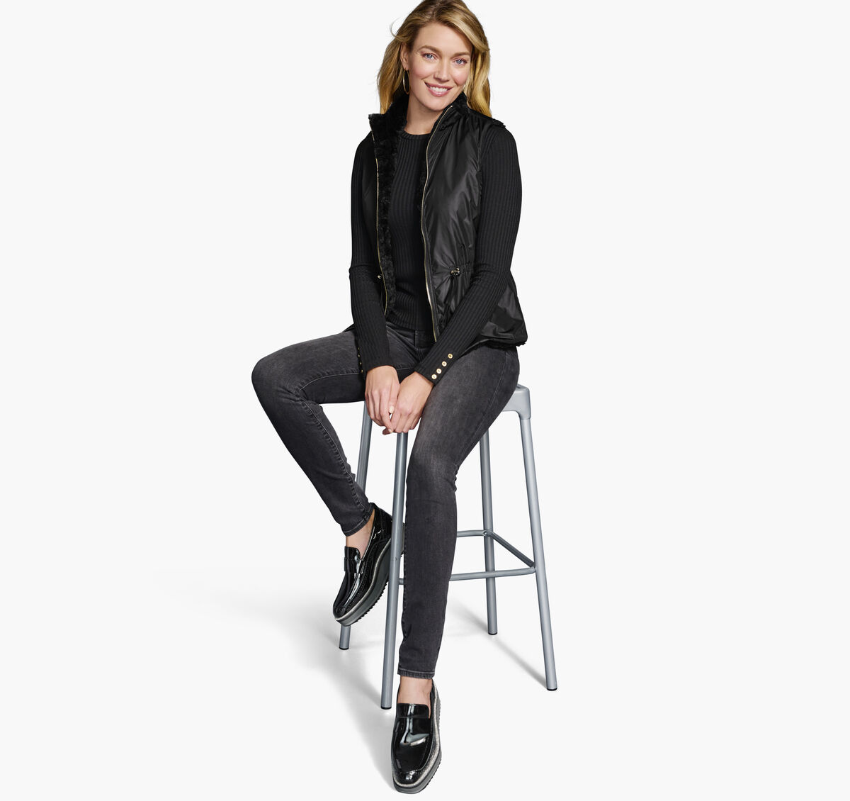 Reversible Faux-Fur vest image number null