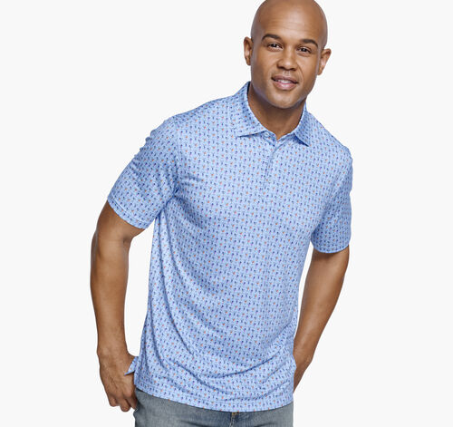 XC4® Performance Print Polos + Cool Degree™ - Blue/Multi Mini Martini