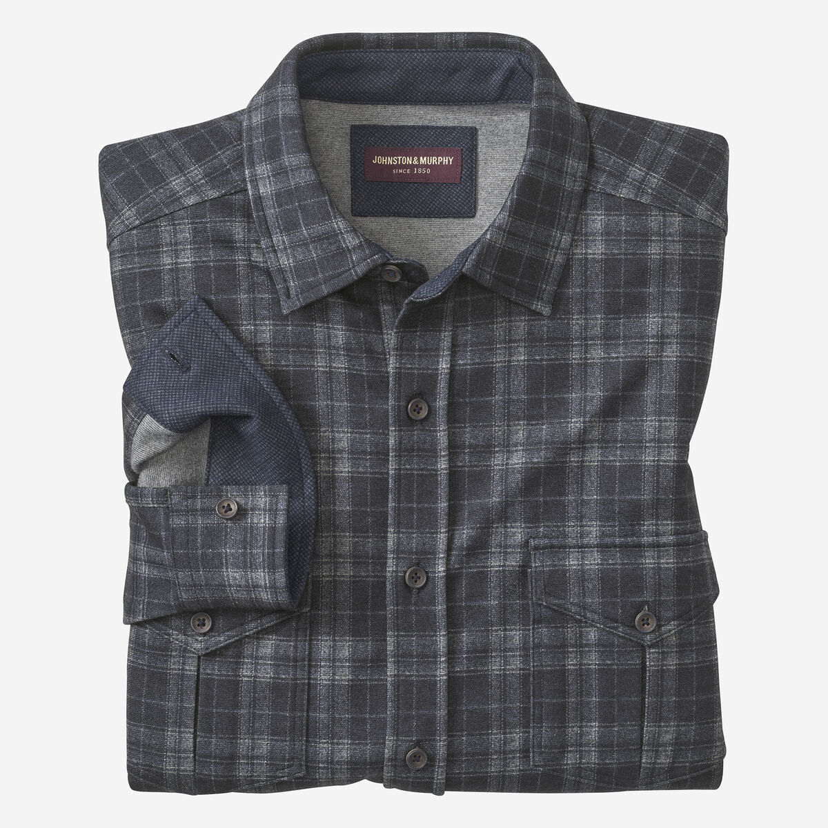 Button-Front Knit Shirt image number null