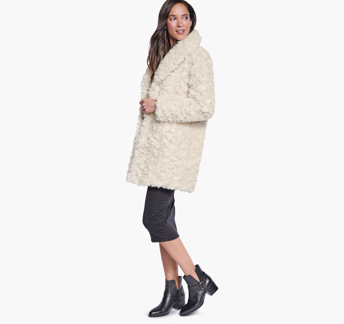 Faux-Fur Coat image number null