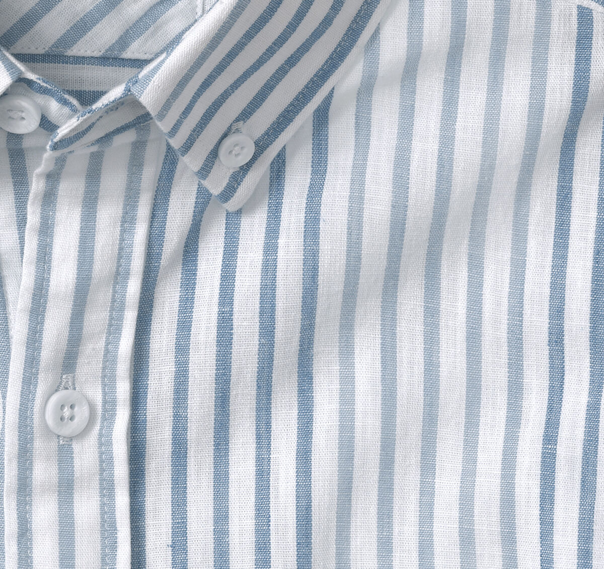 Cotton-Linen Short-Sleeve Print Shirt image number null