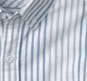 Cotton-Linen Short-Sleeve Print Shirt image number null