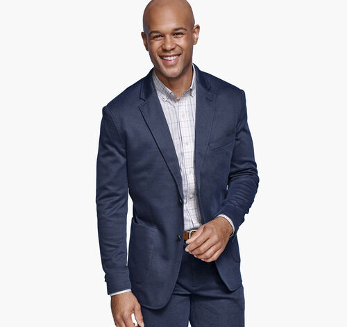 XC Flex® Knit Blazer - Navy Birdseye
