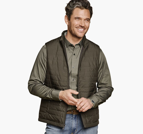 Reversible Vest - Olive/Marled Olive