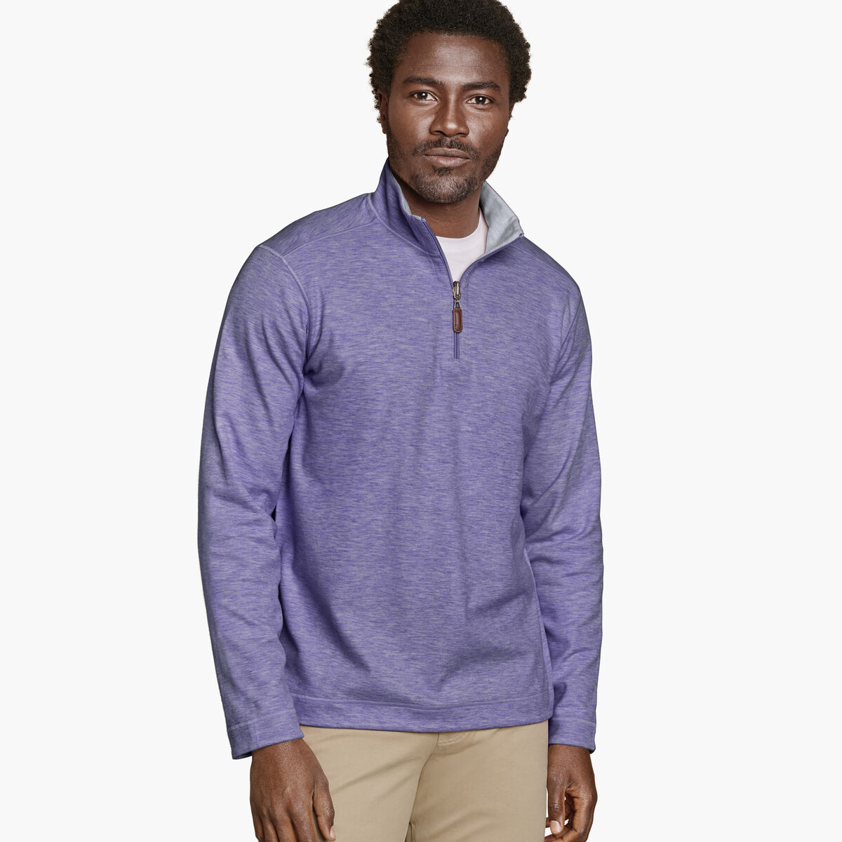 Icon Reversible Solid Quarter-Zip image number null