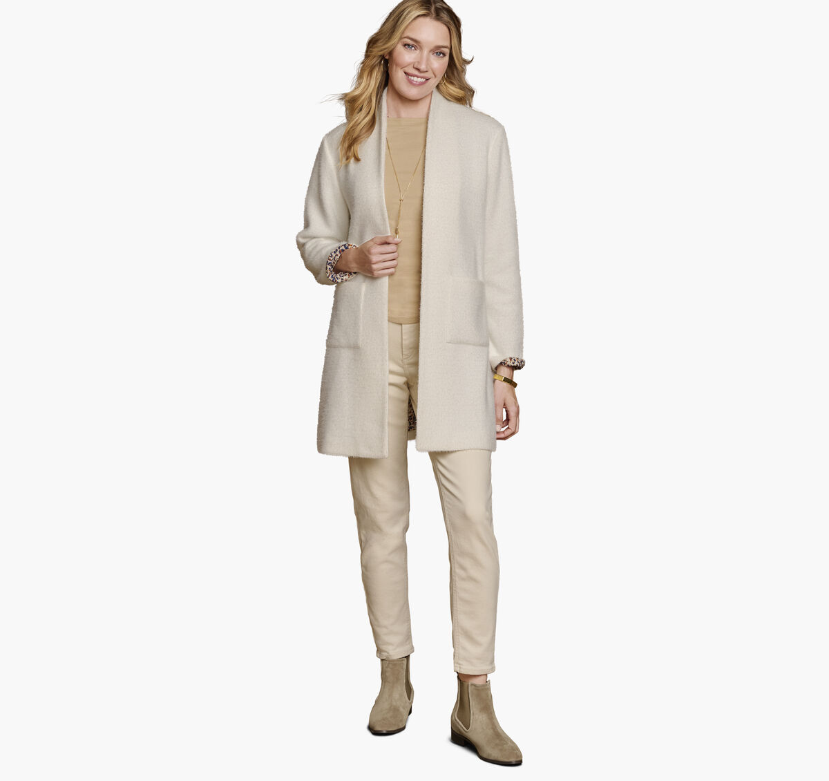 Eyelash Coatigan image number null