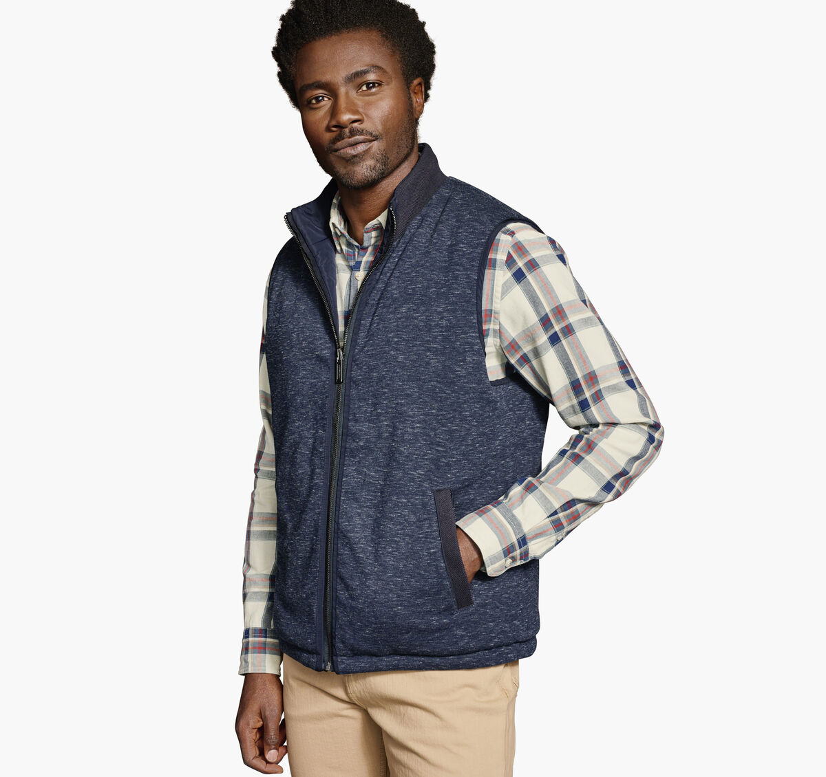 Reversible Quilt Vest image number null