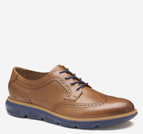 Larkin Wingtip - Tan Italian Calfskin