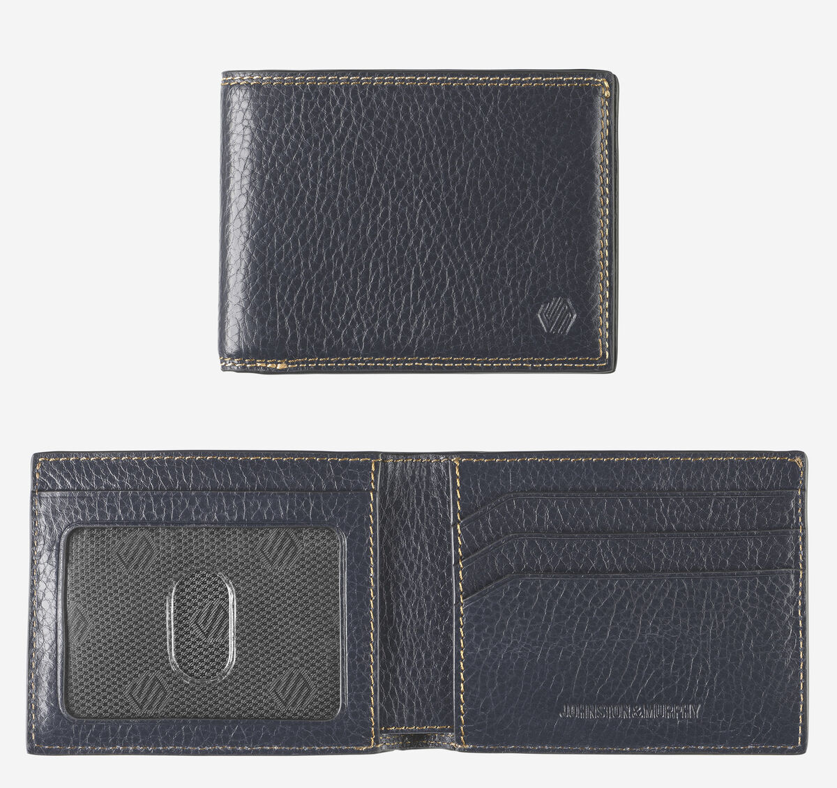 Double Contrast Stitch Billfold Wallet image number null
