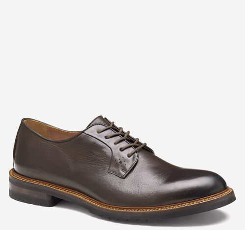 Hartford Plain Toe - Dark Brown Italian Calfskin