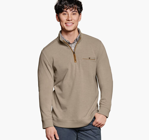 Knit Quarter-Zip - Oatmeal
