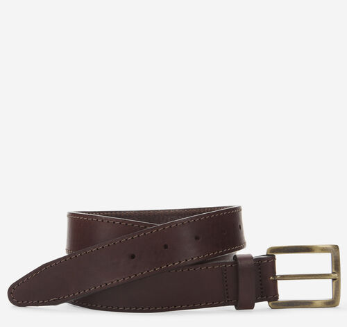 Deaton Leather Belt - Dark Brown