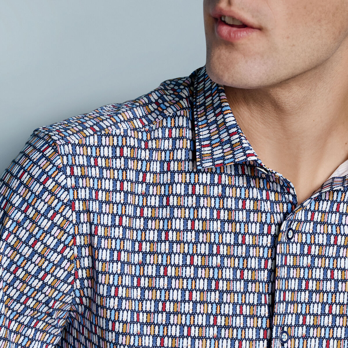 XC+&trade; Motion Short-Sleeve Print Knit Shirt image number null