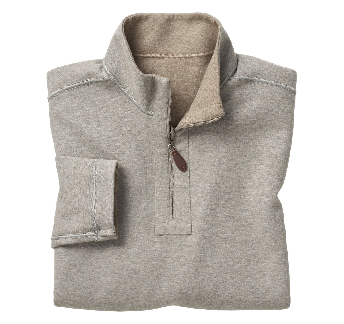 Reversible Solid Quarter-Zip image number null