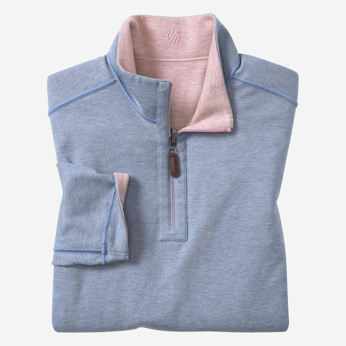 Icon Reversible Solid Quarter-Zip image number null