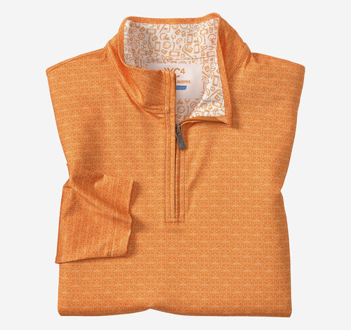 Game Day Plays Print Quarter-Zip - Orange