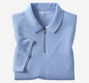 Finn Ribbed Zip Polo image number null