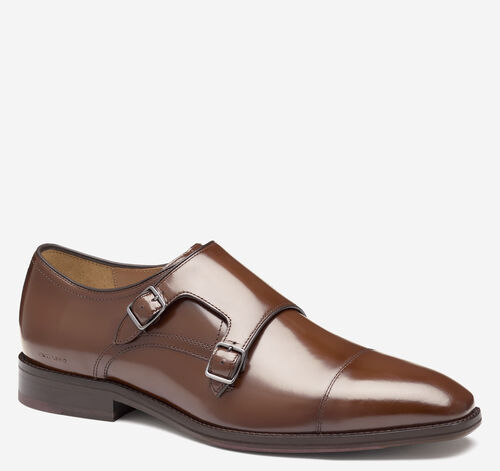 Sullivan Double-Buckle Cap Toe - Brown Italian Calfskin