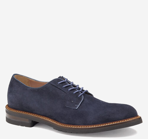 Hartford Plain Toe - Navy Italian Suede