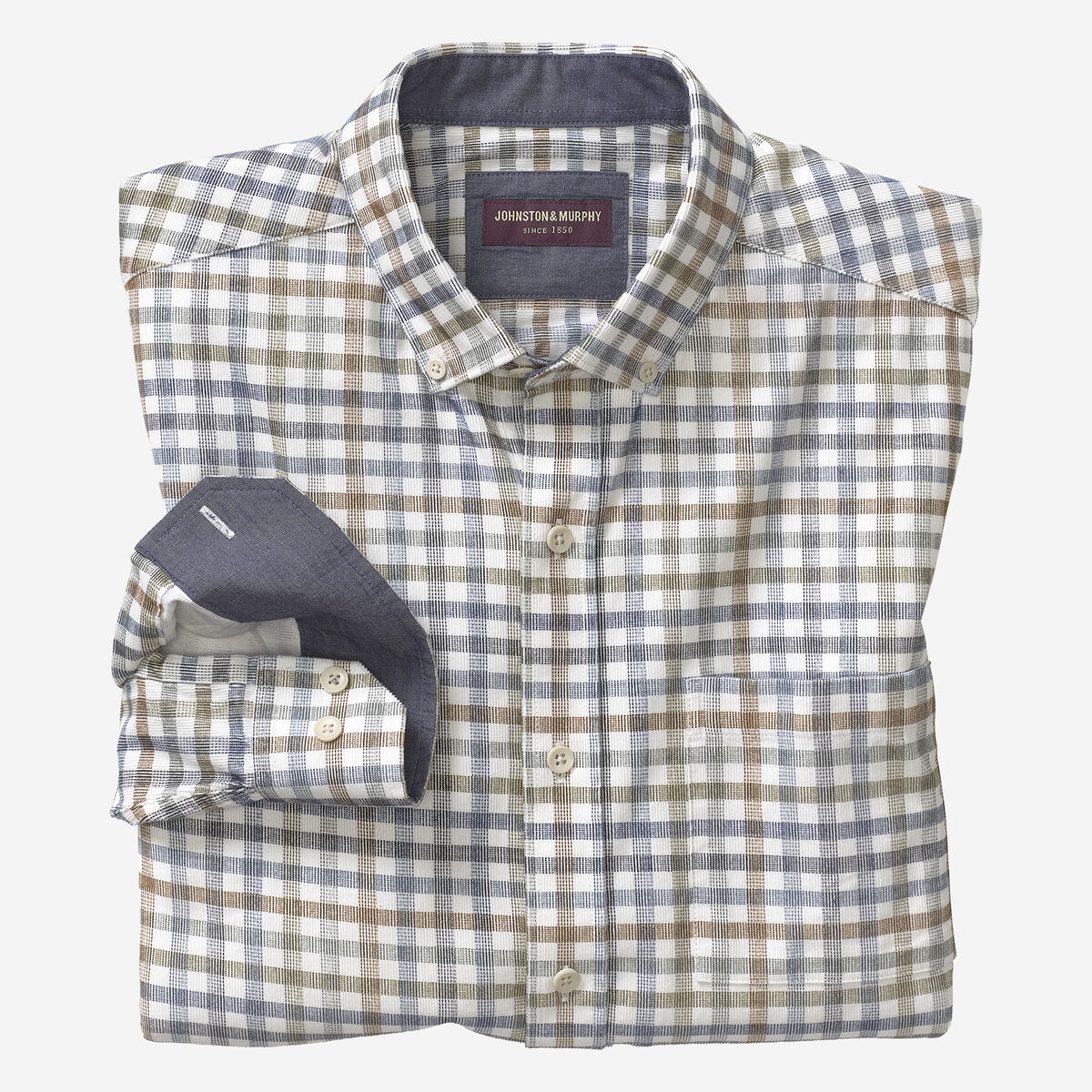 Plaid Corduroy Shirt image number null