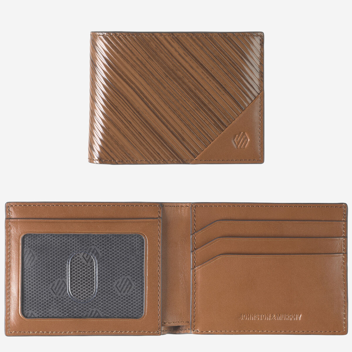Hudson Diagonal-Etched Billfold Wallet image number null