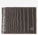 Croc-Embossed Leather Billfold Wallet image number null