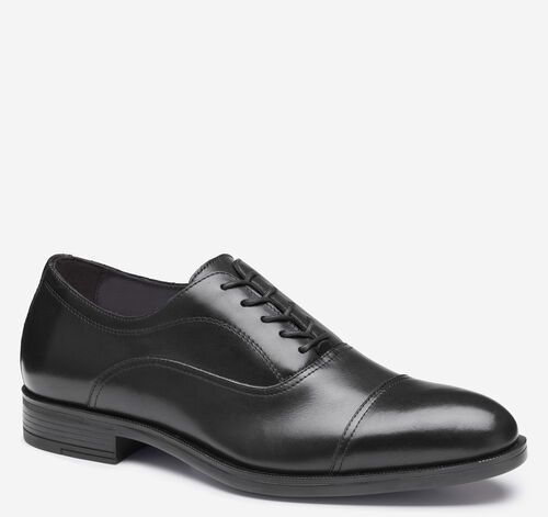 Conlin Cap Toe - Black Full-Grain Leather