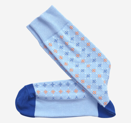 Medallion Socks - Light Blue