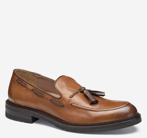 Hartford Tassel Loafer - Tan Italian Full-Grain Loafer
